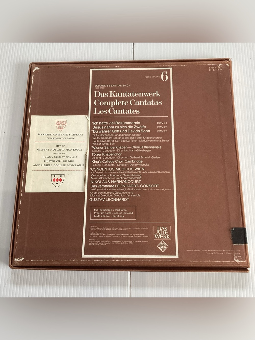 J.S. Bach Das Kantatenwerk Complete Cantatas Vol 6 - 10 Box Sets 10 LP w Books - Picture 4 of 12